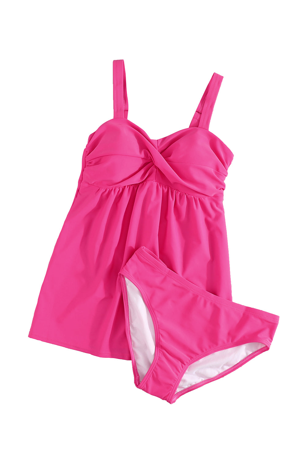 Rose 2pcs Swing Tankini Swimsuit