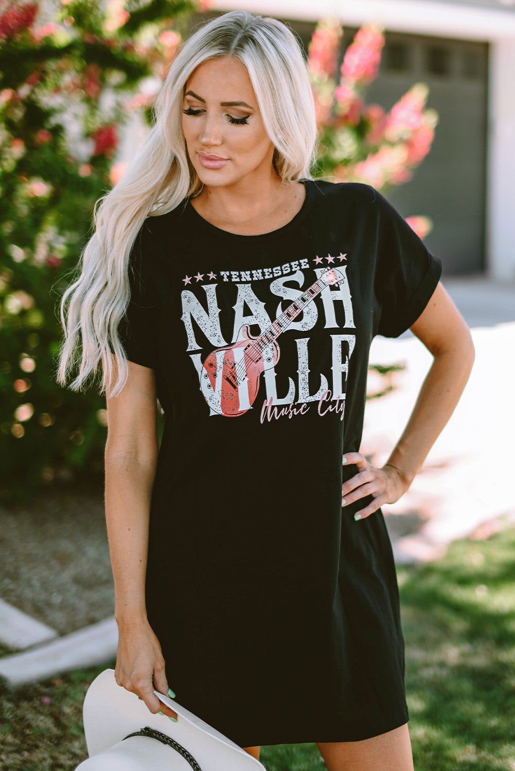 Black Nashville Music Festival Trending T-Shirt Dress